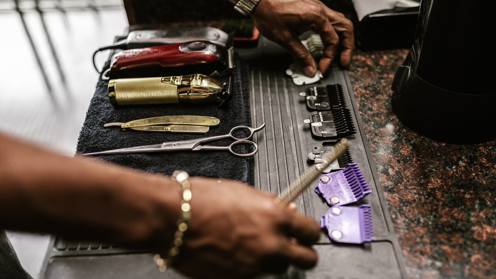 Barbering detail at Probe 2000